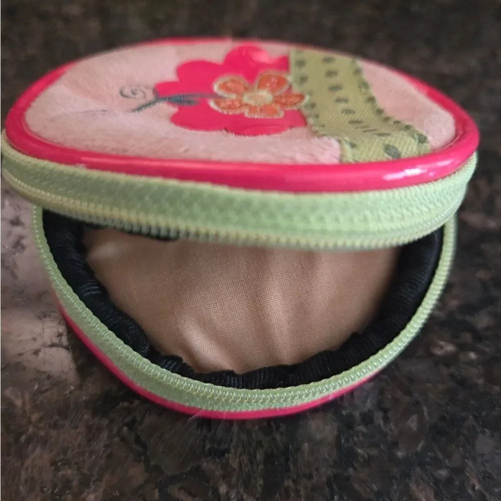 Russ Suede Coin Purse Pink Floral
